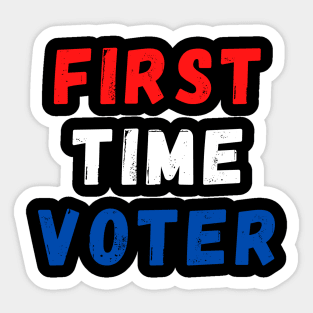 First Time Voter Sticker